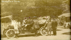 En coche 1900